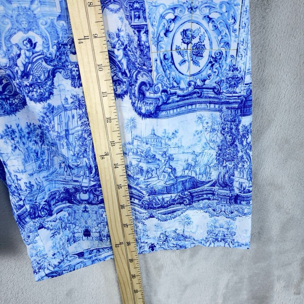 Antica Sartoira Blue Toile Board Swim Shorts Men's M Giacomo Cinque Positano - Picture 11 of 11